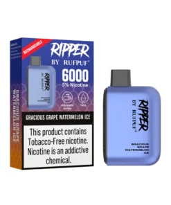 Ripper Gracious Grape Watermelon Ice Disposable Vape 50mg – 6000Puffs