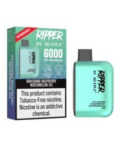 Ripper Ravishing Raspberry Watermelon Ice Disposable Vape 50mg – 6000Puffs