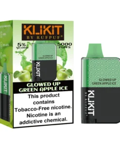 KLIKIT Glowed Up Green Apple Ice 5000Puffs Disposable Vape – 50mg
