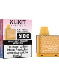KLIKIT Precious Peachy Strawberry Watermelon Ice Disposable Vape 50mg – 5000Puffs