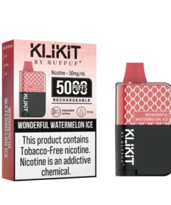 KLIKIT Wonderful Watermelon Ice 5000Puffs Disposable Vape – 50mg