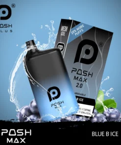 POSH MAX 2.0 – Blue B Ice Disposable Vape – 5200 Puffs