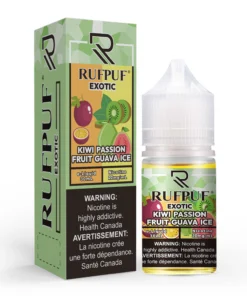 RufPuf Exotic Kiwi Passion Fruit Guava Ice Nic Salt