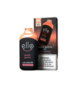 BLVK ELLO Disposable Peachy Gummy Ice 6000 Puff 5%