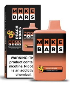 MNKE BARS PEACH RINGS DISPOSABLE - 6500 PUFFS
