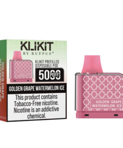 KLIKIT by RufPuf Golden Grape Watermelon Ice Pre-filled Disposable Vape 5000Puffs – 50mg