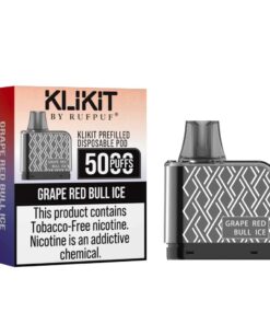 KLIKIT by RufPuf Grape Red Bull Ice Pre-filled Disposable Vape 5000Puffs – 50mg