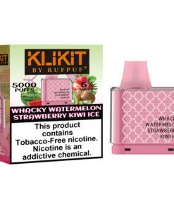 KLIKIT by RufPuf Whacky Watermelon Strawberry Kiwi Ice Pre-filled Disposable Vape 5000Puffs – 50mg