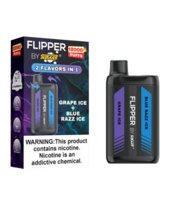 Flipper Grape Ice + Blue Razz Ice 12000 Puff 4%