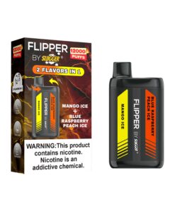 Flipper Mango Ice + Blue Raspberry Peach Ice 12000 Puff 4%