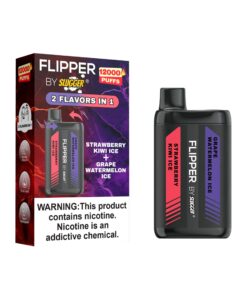 Flipper Strawberry Kiwi Ice + Grape Watermelon Ice 12000 Puff 4%