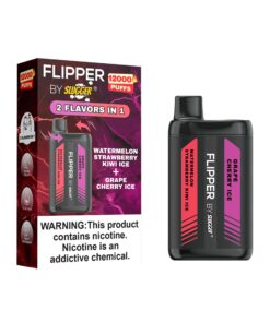Flipper Watermelon Strawberry Kiwi Ice + Grape Cherry Ice 12000 Puff 4%
