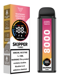 Skipper Raspberry Grapefruit Lemon Ice 50mg Turbo Disposable Vape (10000Puffs)