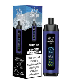 Al Fakher Crown Bar Disposable Vape – Berry Ice - 50mg - 8000 Puffs