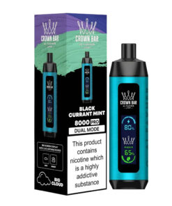 Al Fakher Crown Bar Disposable Vape – Blackcurrant Ice - 50mg - 8000 Puffs