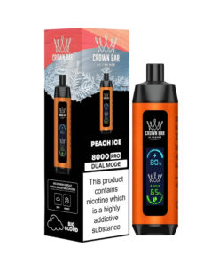 Al Fakher Crown Bar Disposable Vape – Peach Ice - 50mg - 8000 Puffs
