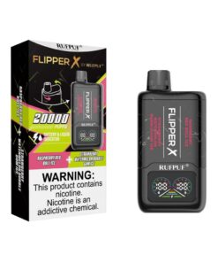 Flipper X Strawberry Watermelon Bubble Gum Ice + Raspberry Red Bull Ice - 20000 Puffs - 5%