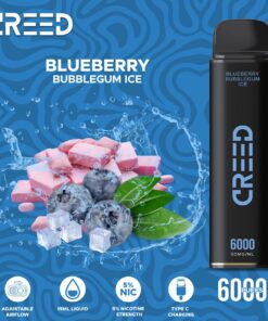 Creed Blueberry Bubblegum Ice - 5% - 6000 Puffs