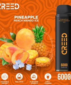 Creed Pineapple Peach Mango Ice - 5% - 6000 Puffs