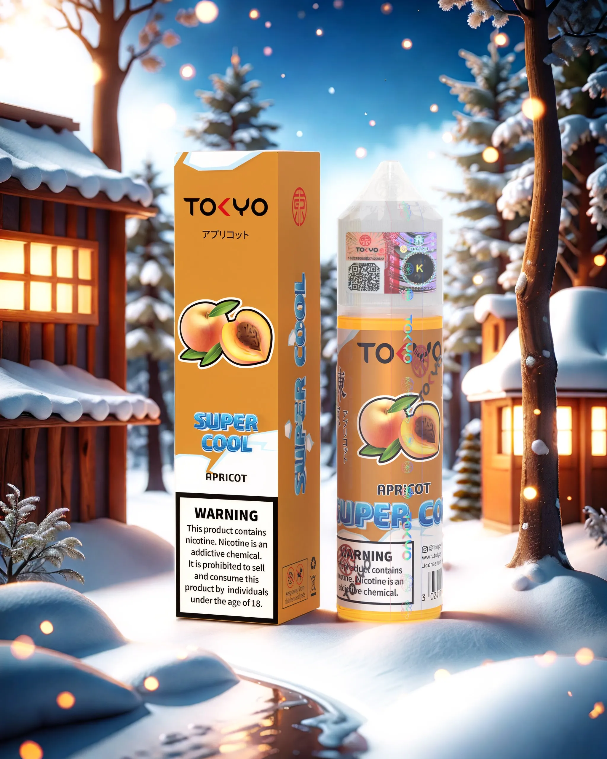 Tokyo Apricot Ice Freebase 3MG-6MG 60ml Price in Pakistan