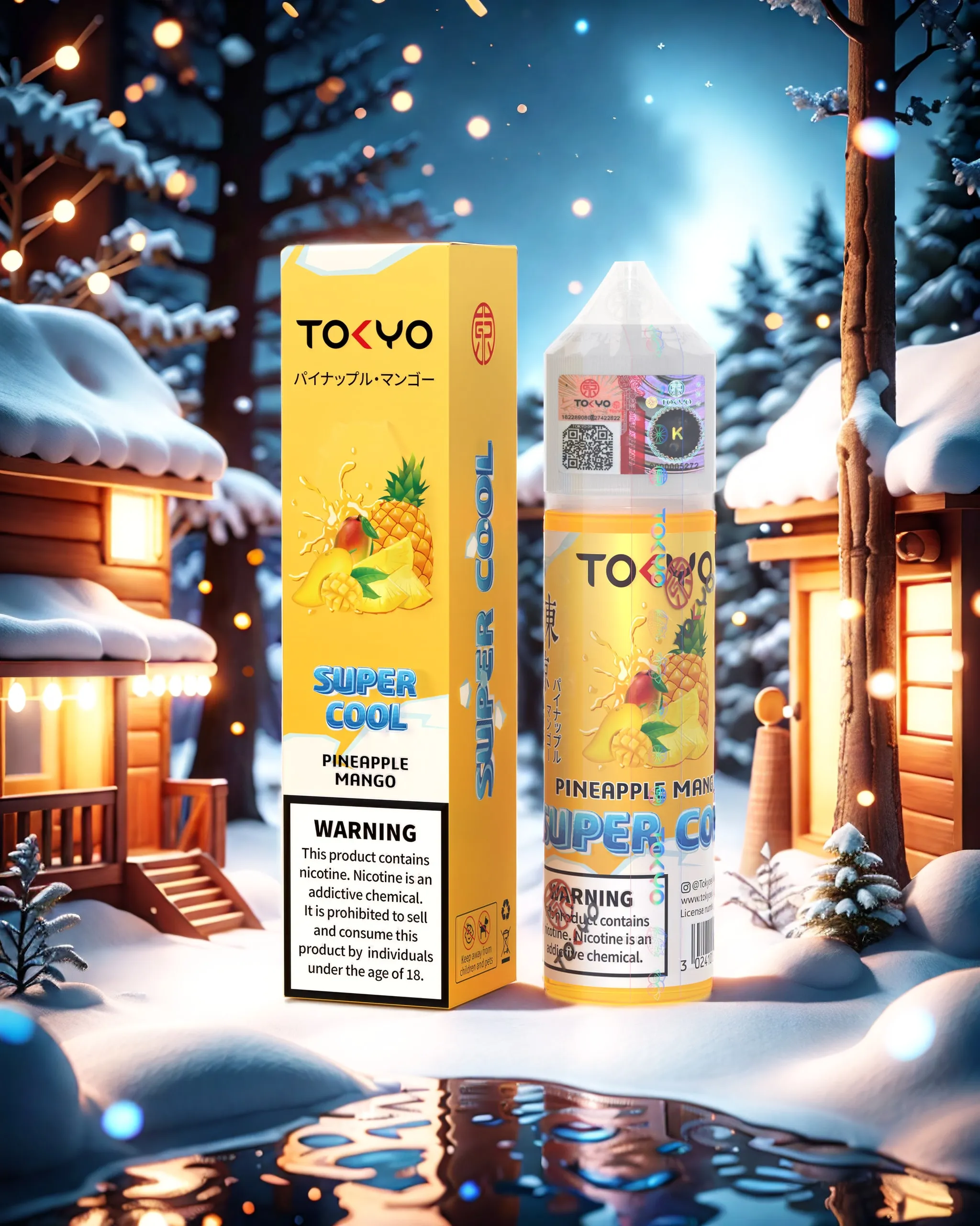 Tokyo Pineapple Mango Iced Freebase 3MG-6MG 60ml Price in Pakistan
