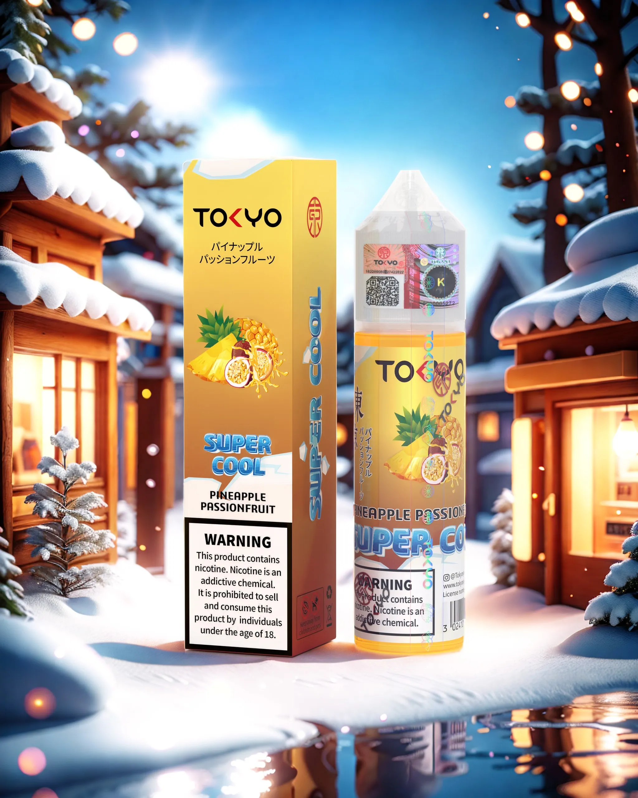 Tokyo Pineapple PassionFruit Iced Freebase 3MG-6MG 60ml Price in Pakistan